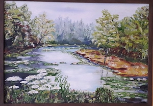 Ölbild Landschaft