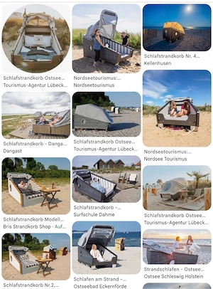 Übernachtung Schlafstrandkorb Grömitz