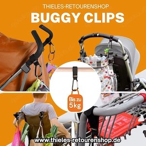 Baby Uma Buggy Haken Kinderwagen Klettverschluss Karabiner Neu Bild 2