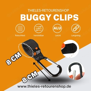 Baby Uma Buggy Haken Kinderwagen Klettverschluss Karabiner Neu Bild 4