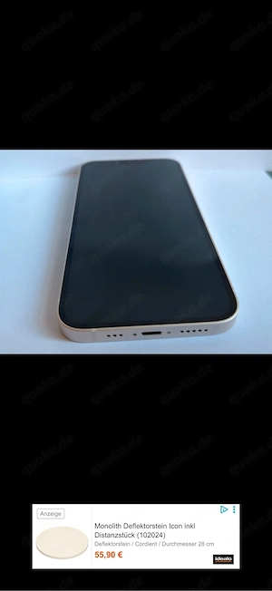    iPhone 13 128 GB Starlight   Erneuert   100 % Akku   OVP & Zubehör