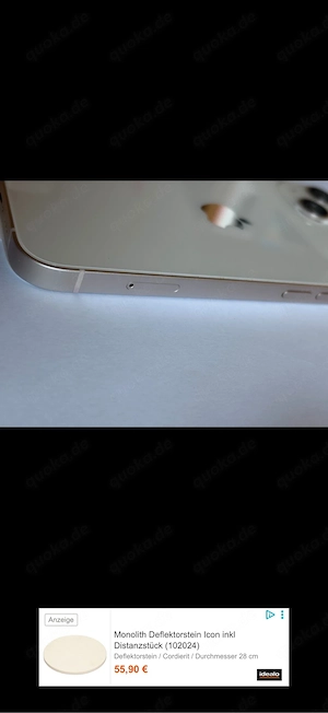    iPhone 13 128 GB Starlight   Erneuert   100 % Akku   OVP & Zubehör Bild 2