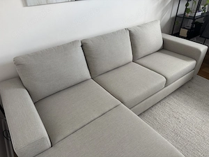 Ecksofa mit Schlaffunktion und Bettkasten zu verkaufen