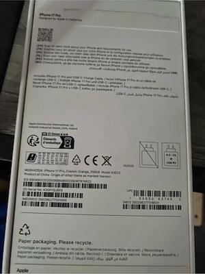 I phone 17 pro (Überweisung) Bild 3