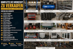 KFZ-Werkstatt-Auflösung - kompletter Bestand zu verkaufen