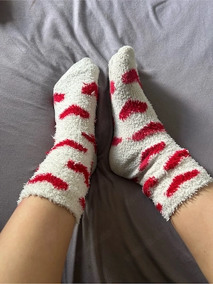 Kuschelsocken | Herzchen  Bild 2