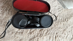 Fernglas 8x40 Vintage mit Tasche   Köcher   Schwarz