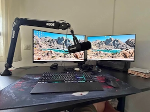 Komplettes Gaming-Setup   PC RTX 3080 + 2 Monitore + Schreibtisch + Zubehör