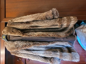 Waschbär Pelzmantel Mantel Gr 44 - Wie Neu ! Bild 4