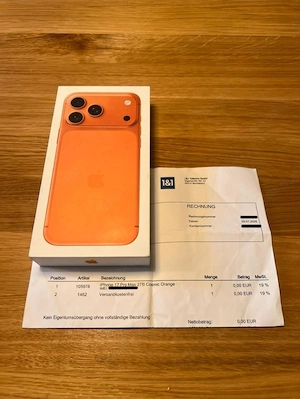 Iphone 17 pro max 2tb orange 