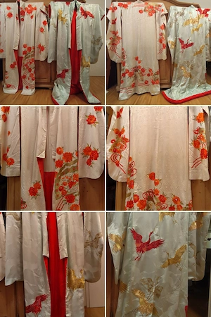 Japanischer Kimono aus hochwertiger Seide, für Dekoration, Fotoshootings und Partys