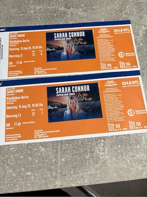 Sarah Connor tickets wilde nächte 