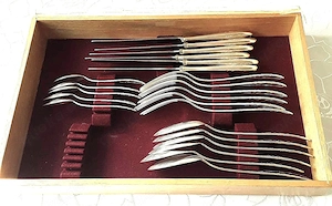 Silberbesteck, 23 teilig, 90ziger