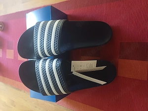 Adidas Adiletten blau-weiss
