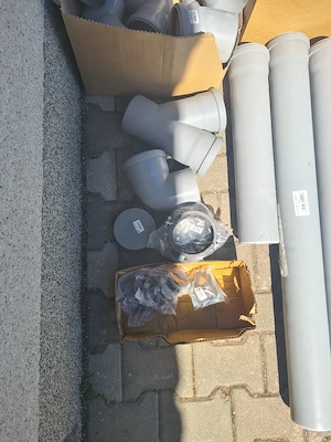 HT Rohre, Bögen, Abzweig, Schellen zum Setpreis Bild 3
