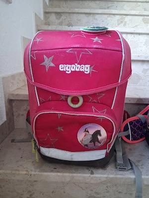 Ergobag Schulranzen Ranzen Pink Sterne Pferd Mädchen