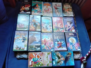 17 Stück VHS casetten walt disny