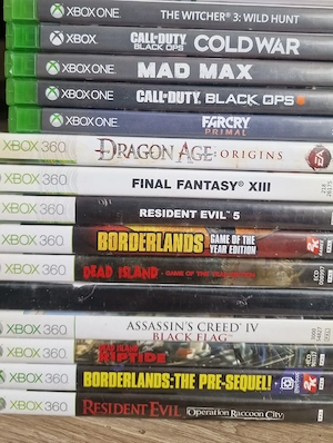 verschiedene xbox spiele von xbox one bis xbox series x