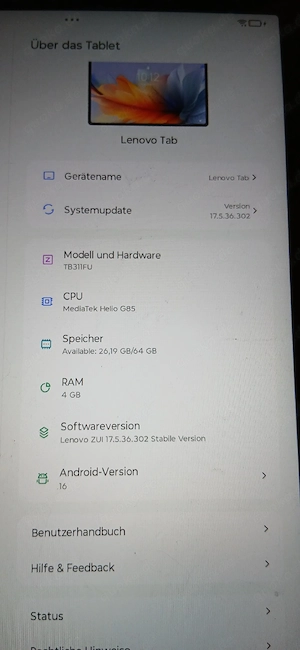 verkaufe mein Lenovo Tap  Bild 3