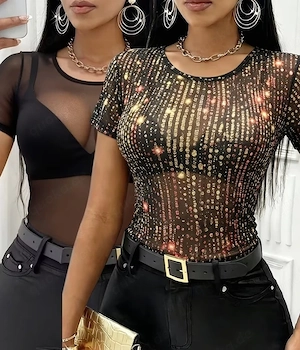 Tshirt in glitter 