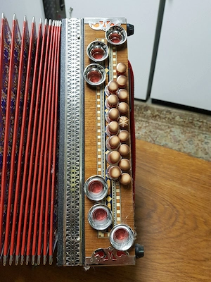 Diatonisch Steirische Harmonika Öllerer Solist 4 Reihig G-C-F-B mit Koffer  Bild 5