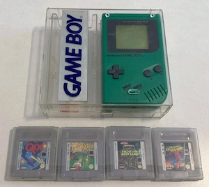 Gameboy grün mit spielen