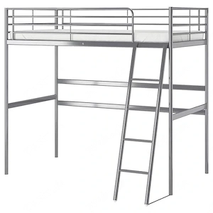 Etagenbett, IKEA, SVÄRTA, Silbergrau 90x200