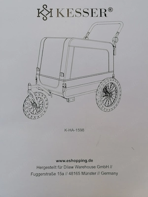 Fahrrad Hundeanhänger Kesser! 