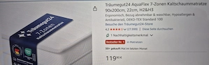Neues Bodenbett und Matratze Vollholz Kiefer