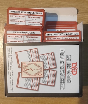 Spielkarten Dungeons & Dragons (D&D) für "Arkane Zauberer"
