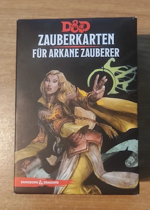 Spielkarten Dungeons & Dragons (D&D) für "Arkane Zauberer"