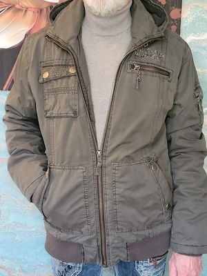 Urban Surface Herren Winterjacke Gr. S | Khaki-Braun | Robust & Warm Top-Zustand