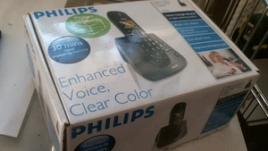 Philips Festnetztelefon mit AB und 1 Mobilteil, funktioniert einwandfrei ohne Schäden