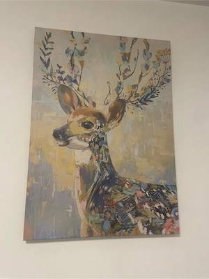 Buntes Hirschbild