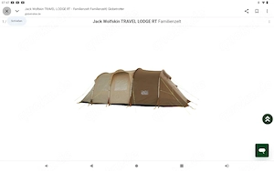 Camping Zelt Jack Wolfskin 6 -7 Personen 