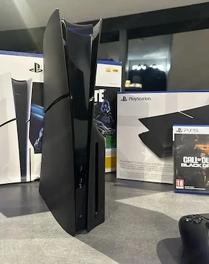 Offizielle Custom PS5 Slim in Schwarz 