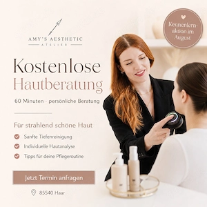 Kostenlose Hautberatung in Haar! 60 Minuten nur für dich