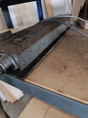 magnetspannplatte 80 x 500  mit Netzteil