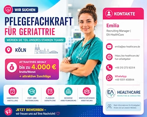 Pflegefachkraft (m w d) gesucht   Köln | bis 4.000  