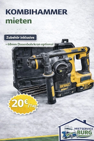 Kombihammer   Schlagbohrmaschine mieten | DeWalt 18V