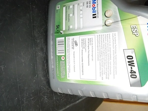 Mobil Oil,  0 W 40 ESP. 3 x 5 Liter vorhanden