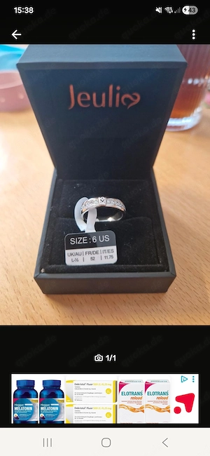 Ring zu verkaufen 