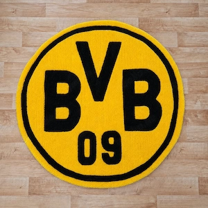 BVB Teppich Borussia Dortmund - Handarbeit Tufting Unikat 