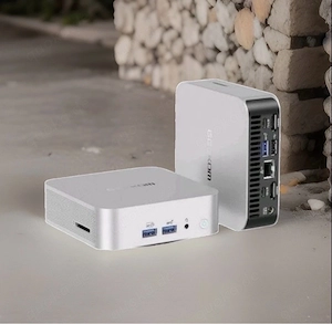 Geekom A8 Mini PC Desktop Ryzen 7 8745HS 16GB Ram1TB Ssd Hdmi Lan Silber