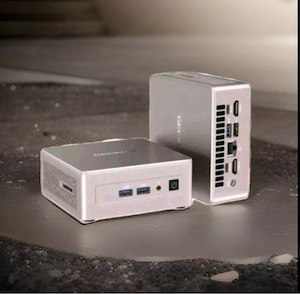 Geekom A7 Mini PC Desktop Ryzen 5 7535HS 16GB RAM 1TB SSD Silber