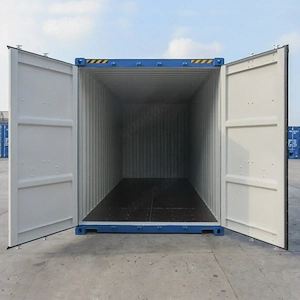 20 Fuß Seecontainer Blau High Cube 