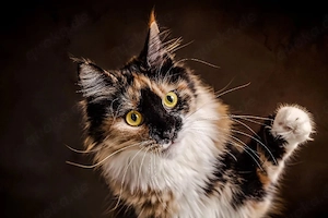 Kleine Waldkatzenmix Wollknäule 16 Wochen 
