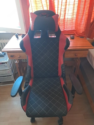 GXT Gaming-Stuhl Kunstleder gepolstert schwarz rot