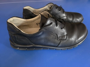 Herren Waldläufer Schuhe Gr. 43, schwarz, innen + außen Leder