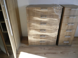 2 Kommoden, je 6 Schübe , B 80 cm   40 cm